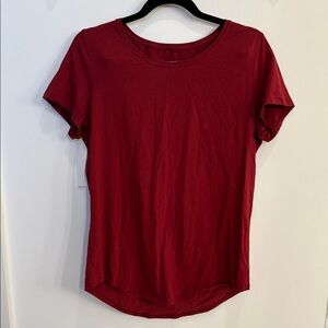 lululemon athletica Red Short Sleeve Tee